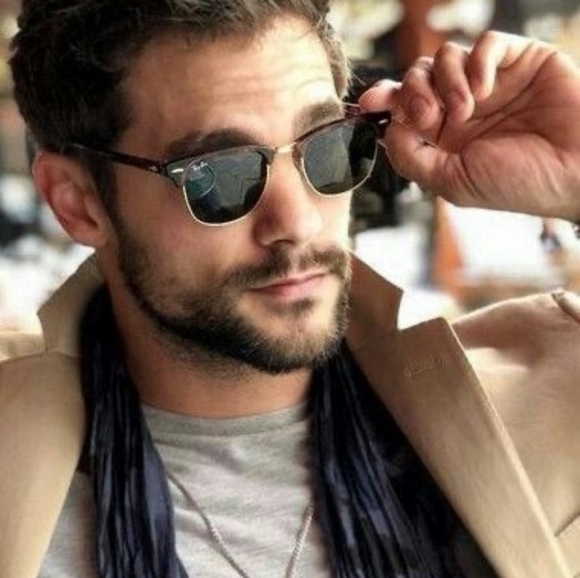 LIKE NEW RayBan Clubmaster RB3016 Green G15 Ray ban Sunglasses - Picture 12 of 13